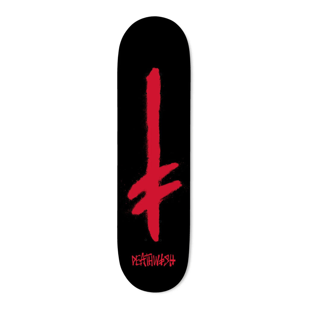 Deathwish Skateboard Deck Gang Spray Black/Red 8.0" x 31.5"