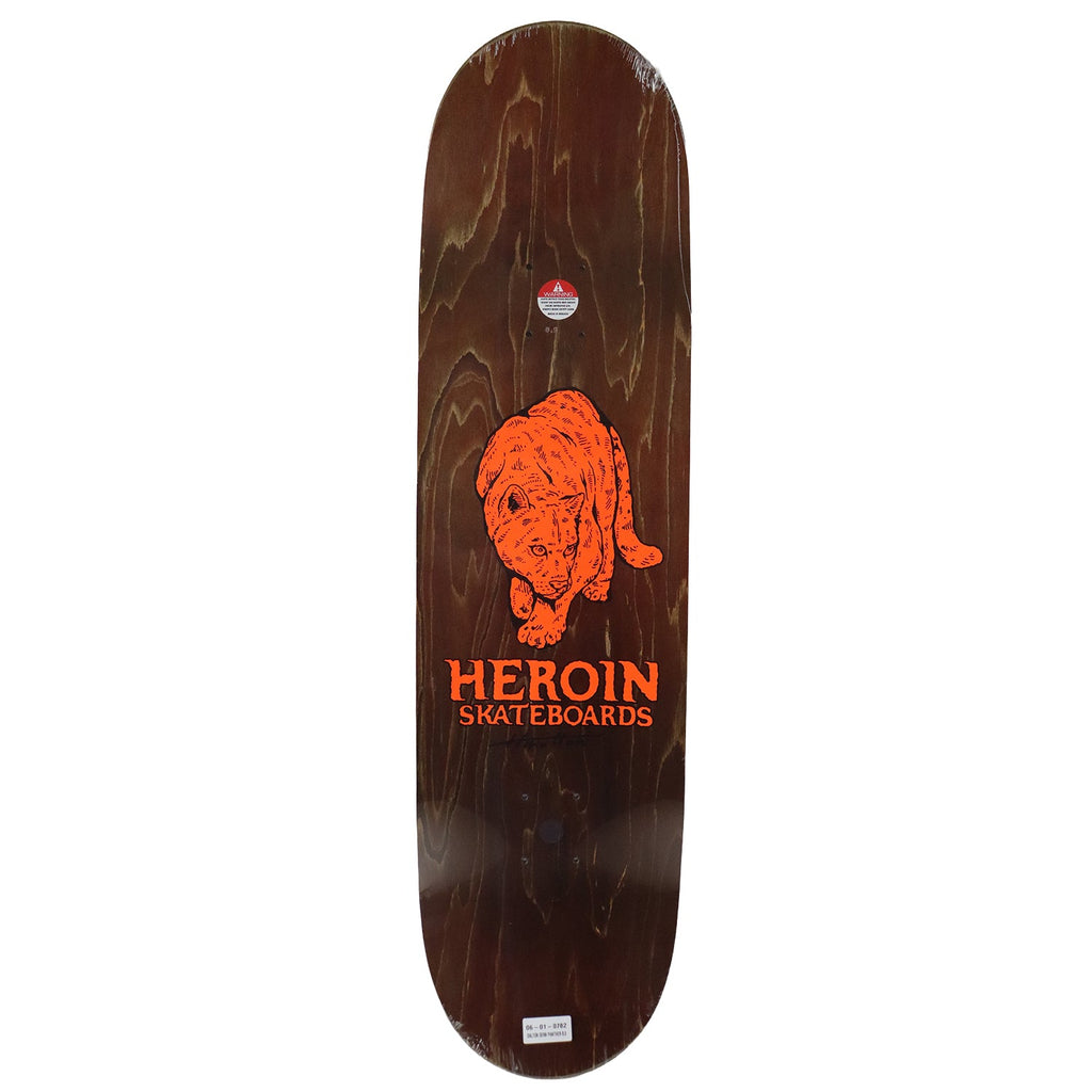 Heroin Skateboard Deck Dalton Dern Panther (Assorted) 8.5" x 32"