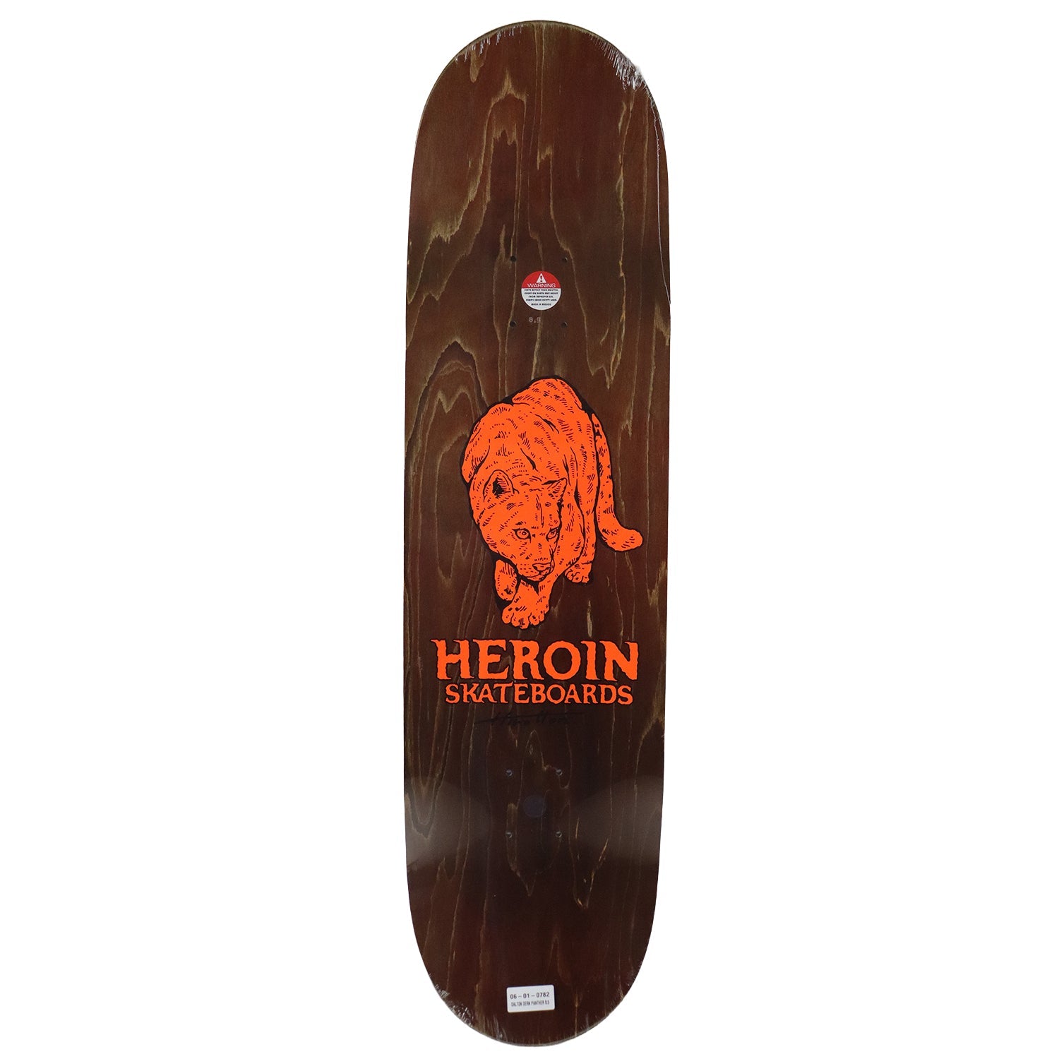 Heroin Skateboard Deck Dalton Dern Panther (Assorted) 8.5" x 32"