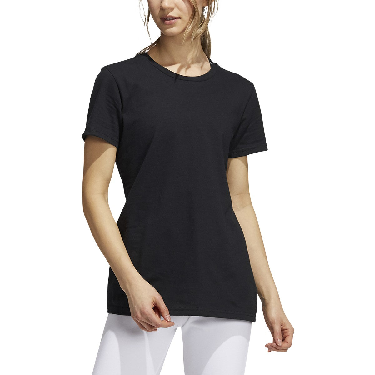 adidas Amplifier Women's Blank Tee - Black