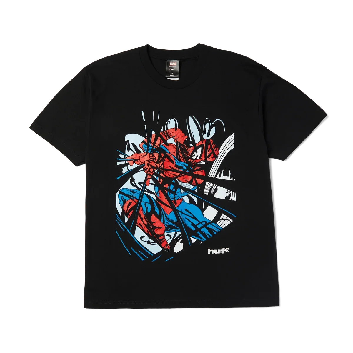 Huf X Spider-Man Entangled T-Shirt - Washed Black
