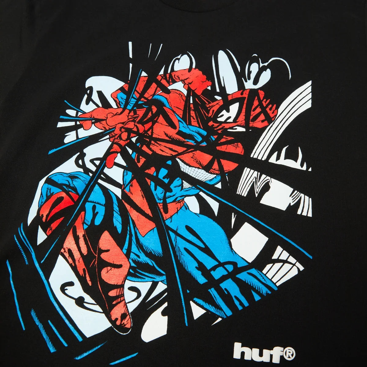 Huf X Spider-Man Entangled T-Shirt - Washed Black