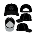 Edmonton Oilers NHL New Era Men's Black On Black 9Forty A-Frame Snapback Hat