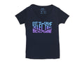 Electra Union V Tee Women Medium Midnight Blue Shirt