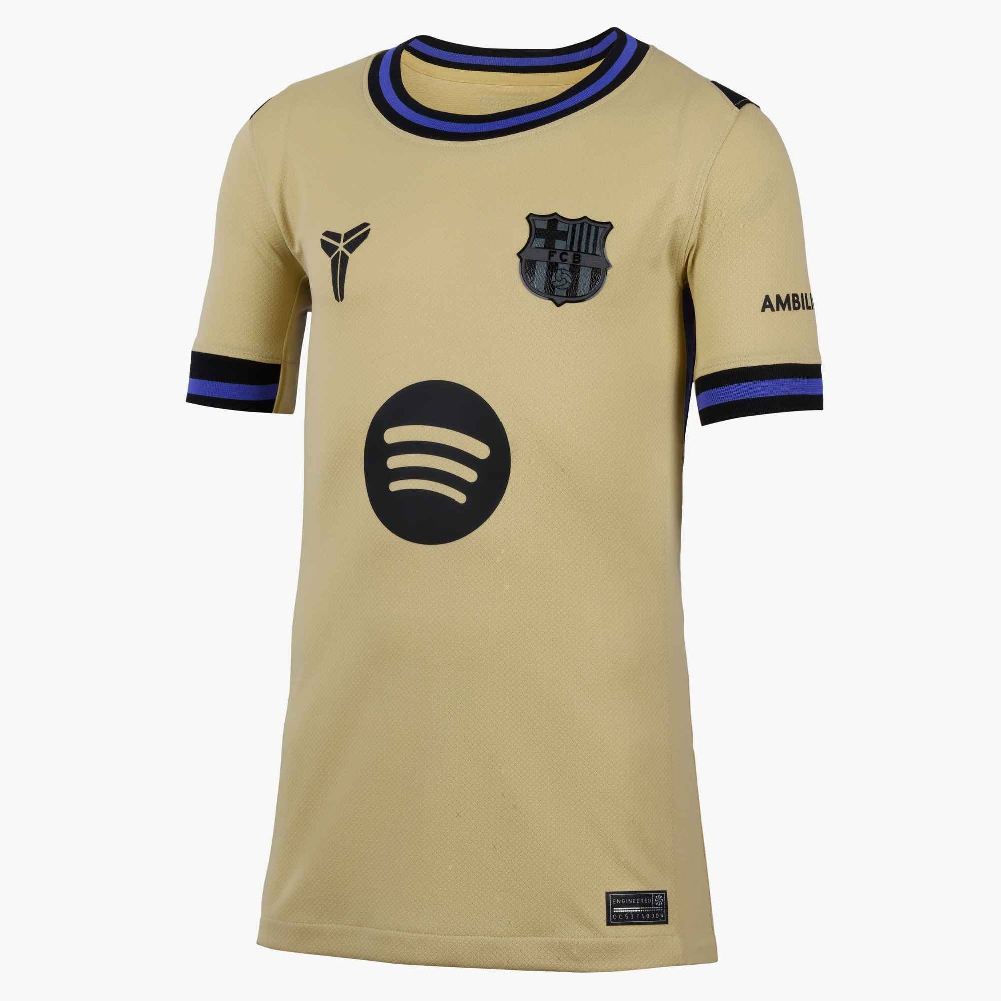 Nike FC Barcelona 2025/26 Big Kids’ Stadium Away Kobe Jersey
