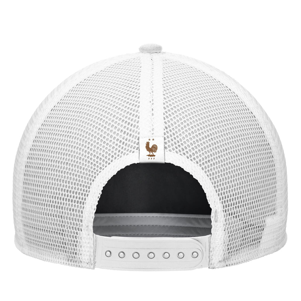 France National Team FIFA Nike Men's White Rise Rope Trucker Adjustable Hat