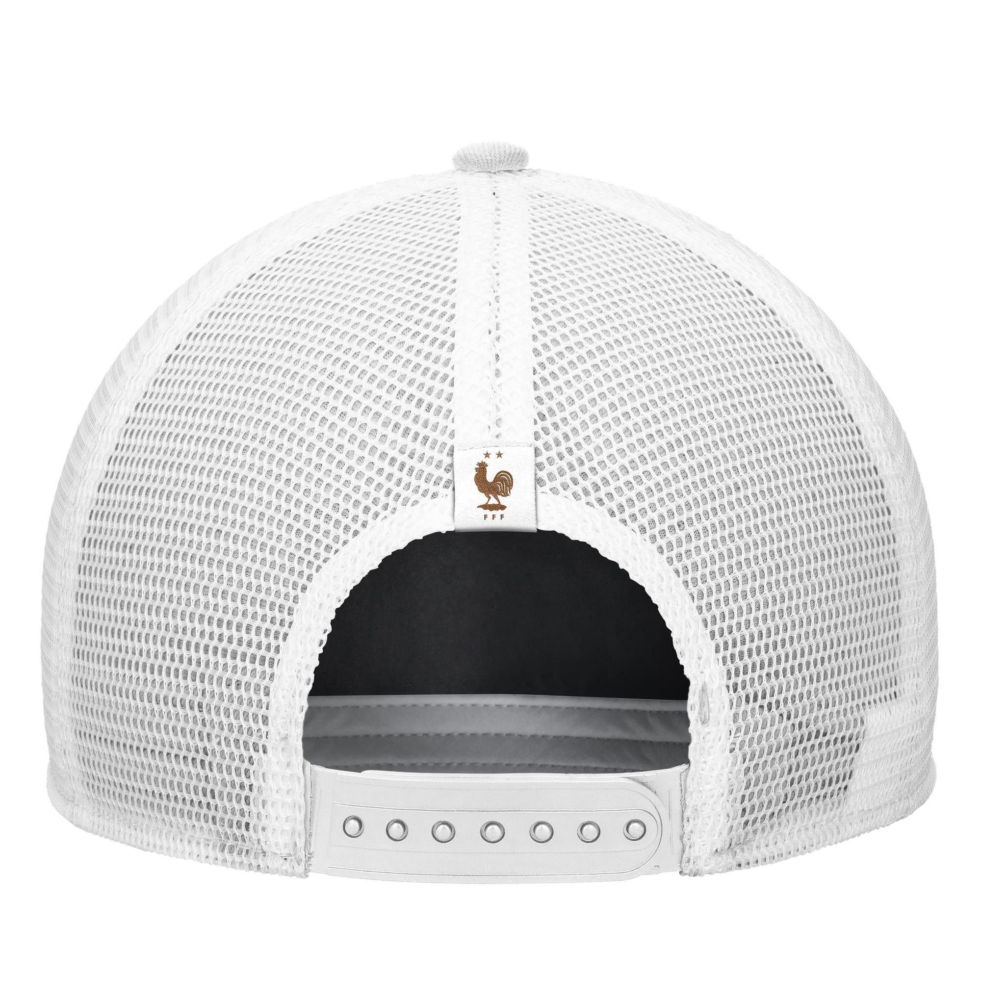 France National Team FIFA Nike Men's White Rise Rope Trucker Adjustable Hat