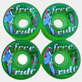 Free Ride Soft Cruiser Wheels 78a 65mm Clear Green