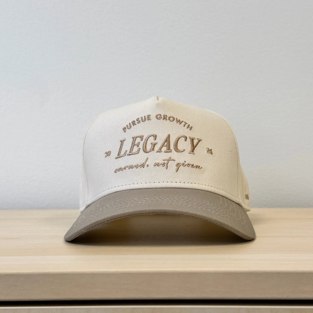 Laces  Legacy Earned Not Given Adjustable Hat- Greige