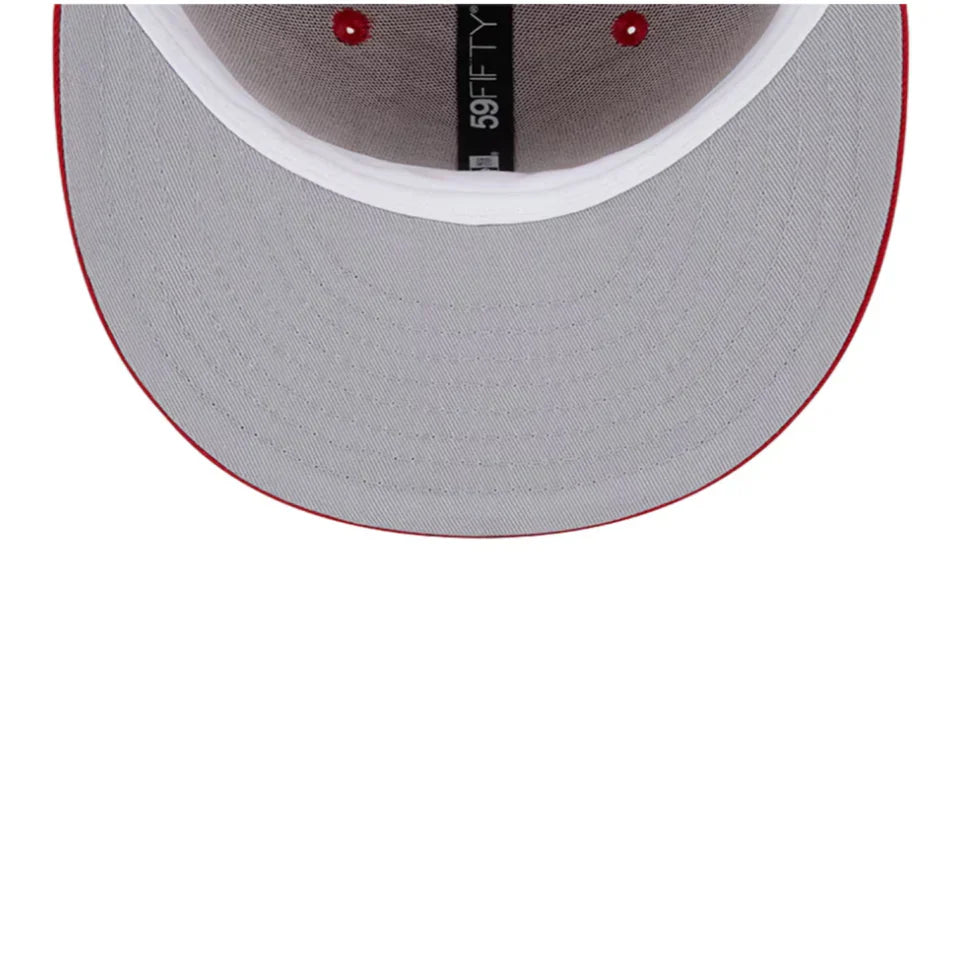 New Era Las Vegas Raiders Super Bowl XVIII 59FIFTY Fitted Hat- Scarlet/White