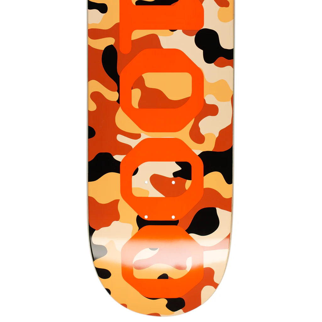 GX1000 Skateboard Deck OG Logo Camo/Orange 8.75" x 32.625"