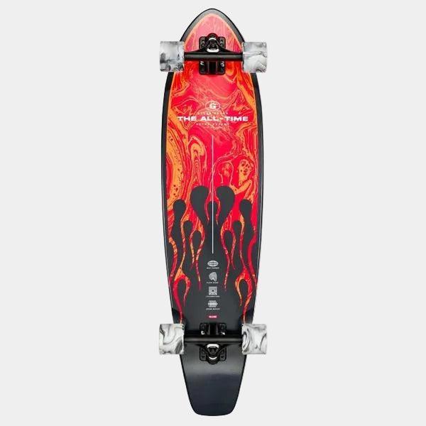Globe The All-Time Complete Longboard 35" Red Flames