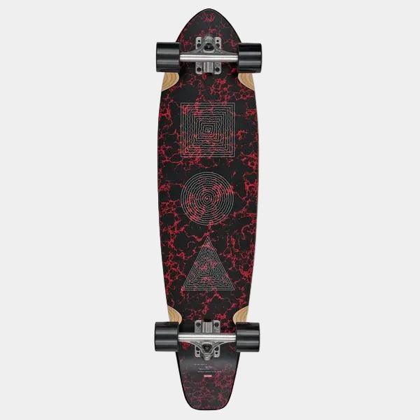 Globe The All-Time Complete Longboard 35" Red Marble Stack