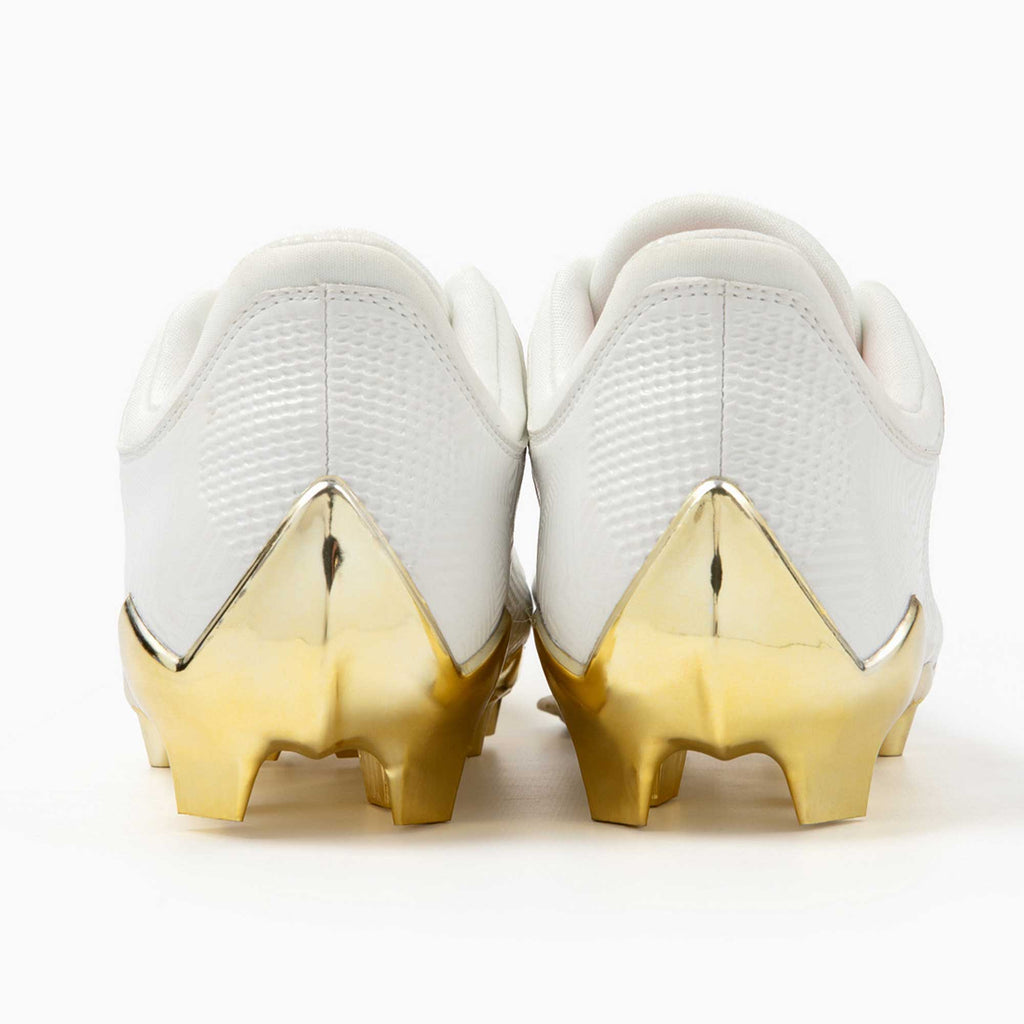 Phenom Elite Quantum Carbon Football Cleats – Gold Rush (White & Gold)