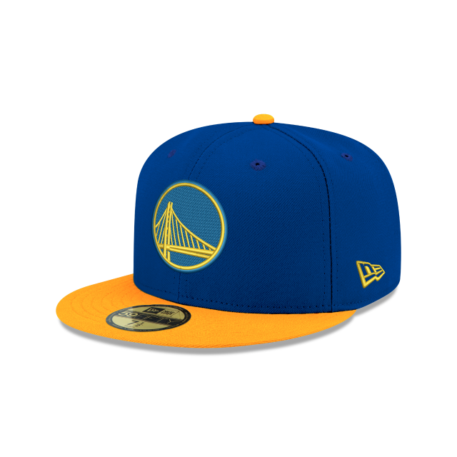 Golden State Warriors NBA New Era Men's Royal/Yellow 59Fifty Two Tone Fitted Hat