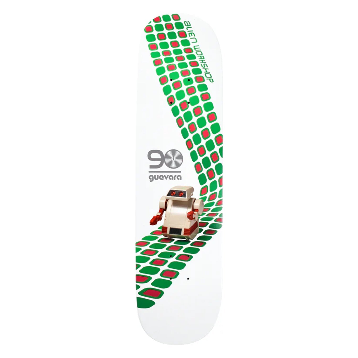Alien Workshop Skateboard Deck Guevara Artificial Intelligence Twin White 8.25" x 32.25"