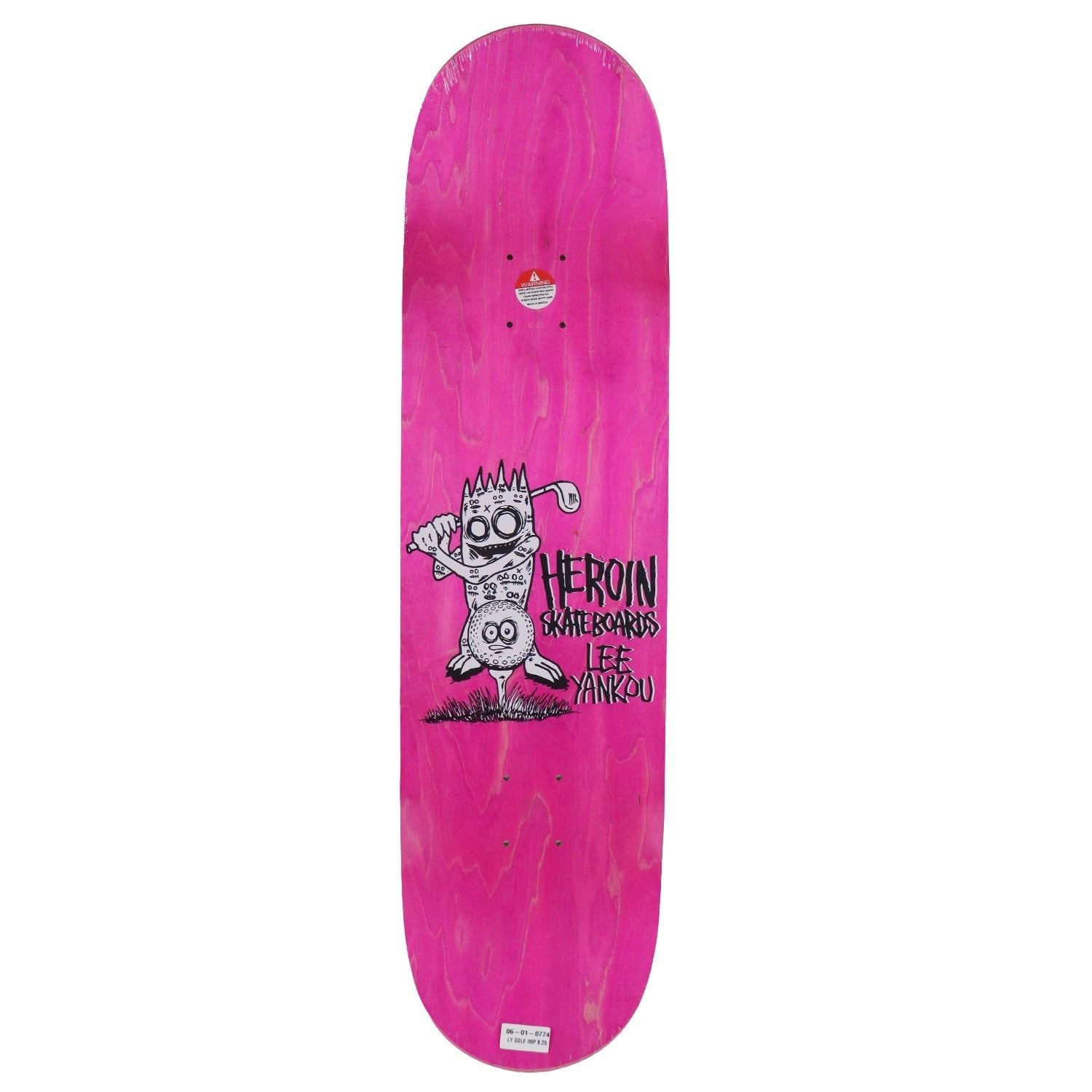Heroin Skateboard Deck Lee Yankou Golf Imp (Assorted) Assorted 8.25" x 31.9"