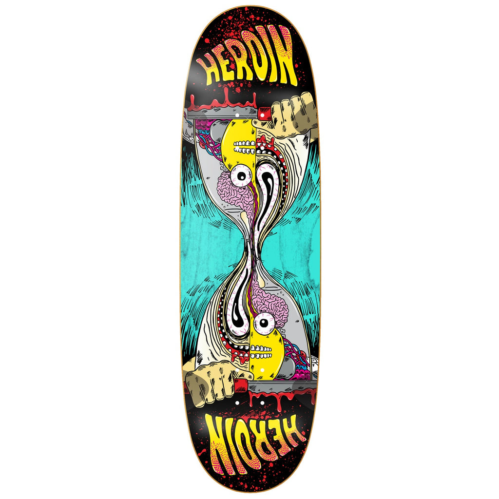 Heroin Skateboard Deck Merged Anatomy Razoregg (Assorted) 9.25" x 32"