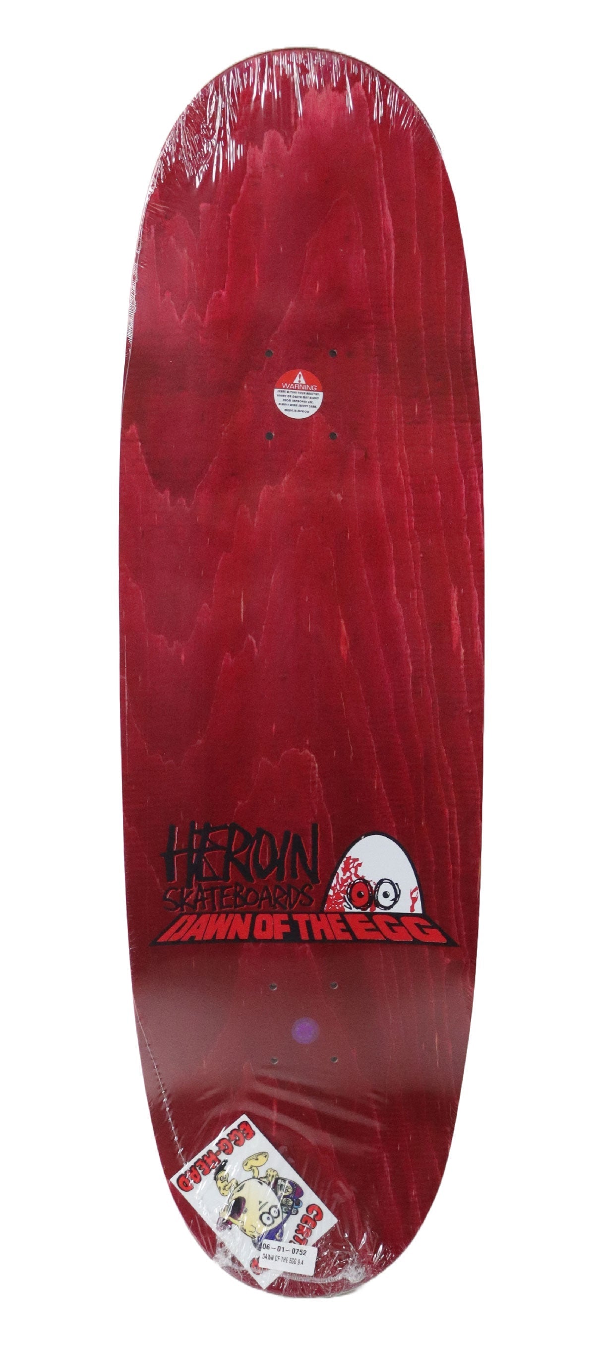 Heroin Skateboard Deck Dawn of the Egg (Assorted) 9.4" x 32"