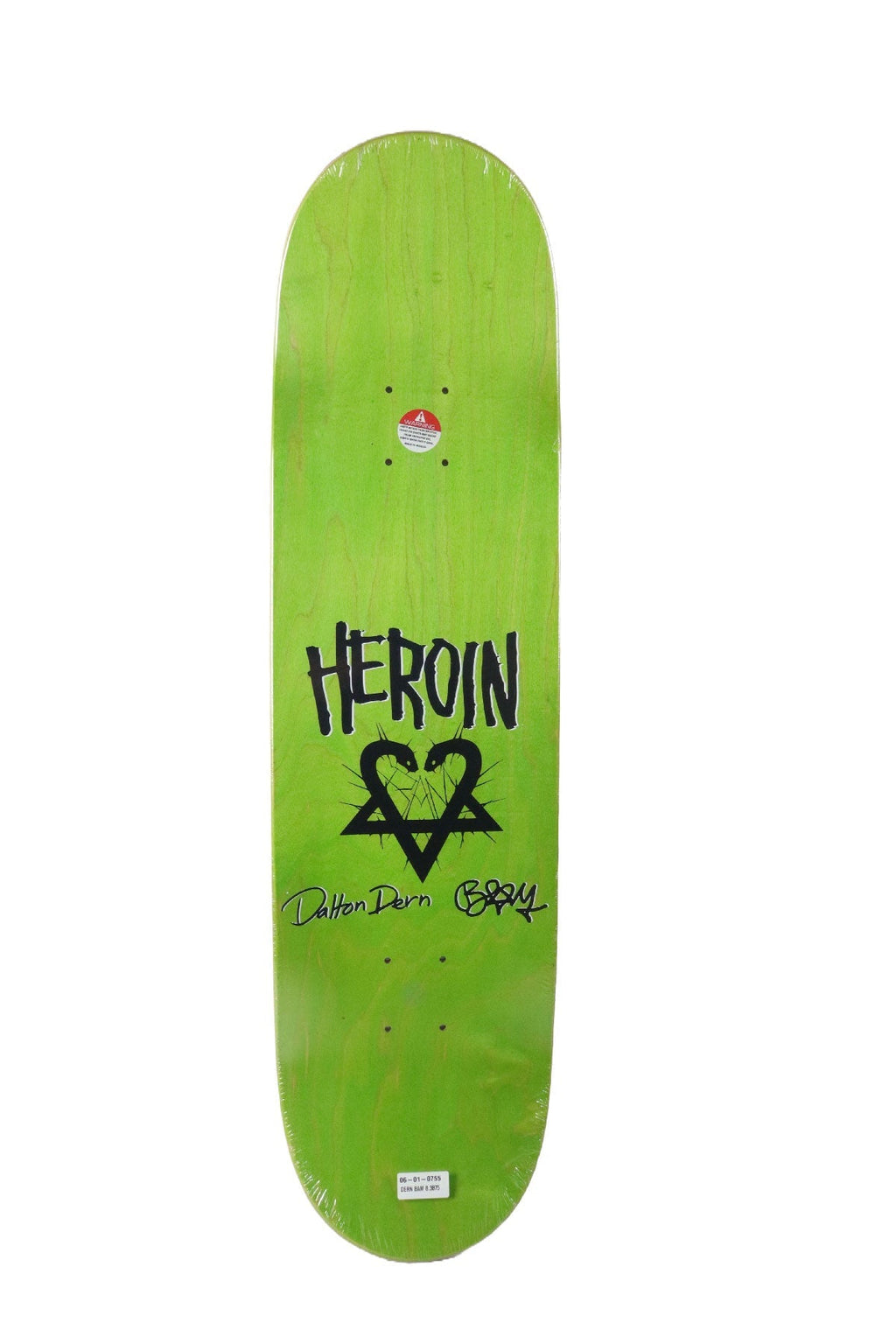 Heroin Skateboard Deck Dalton Dern Bam 8.38" x 32"