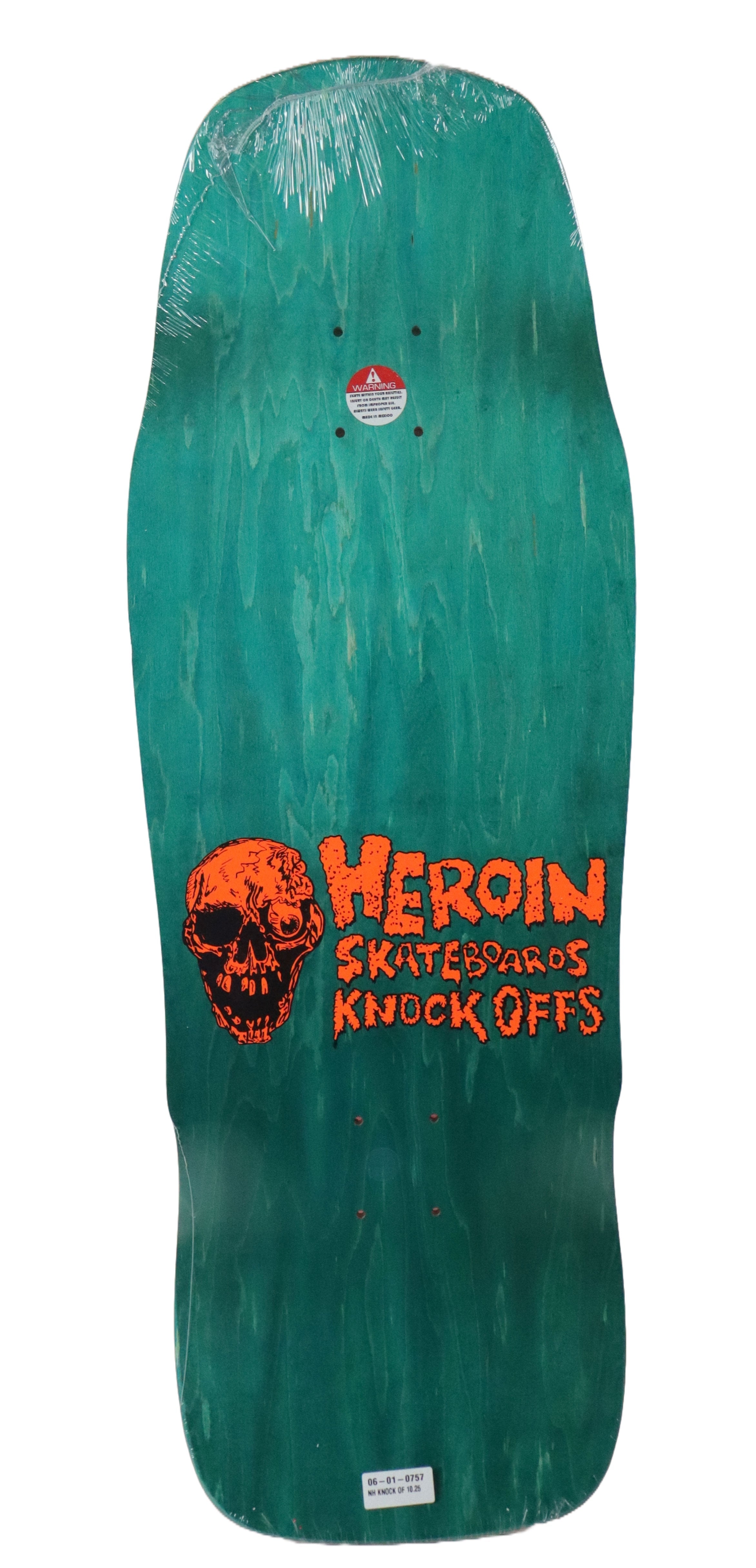 Heroin Skateboard Deck Nolan Knock Off 10.25" x 32"
