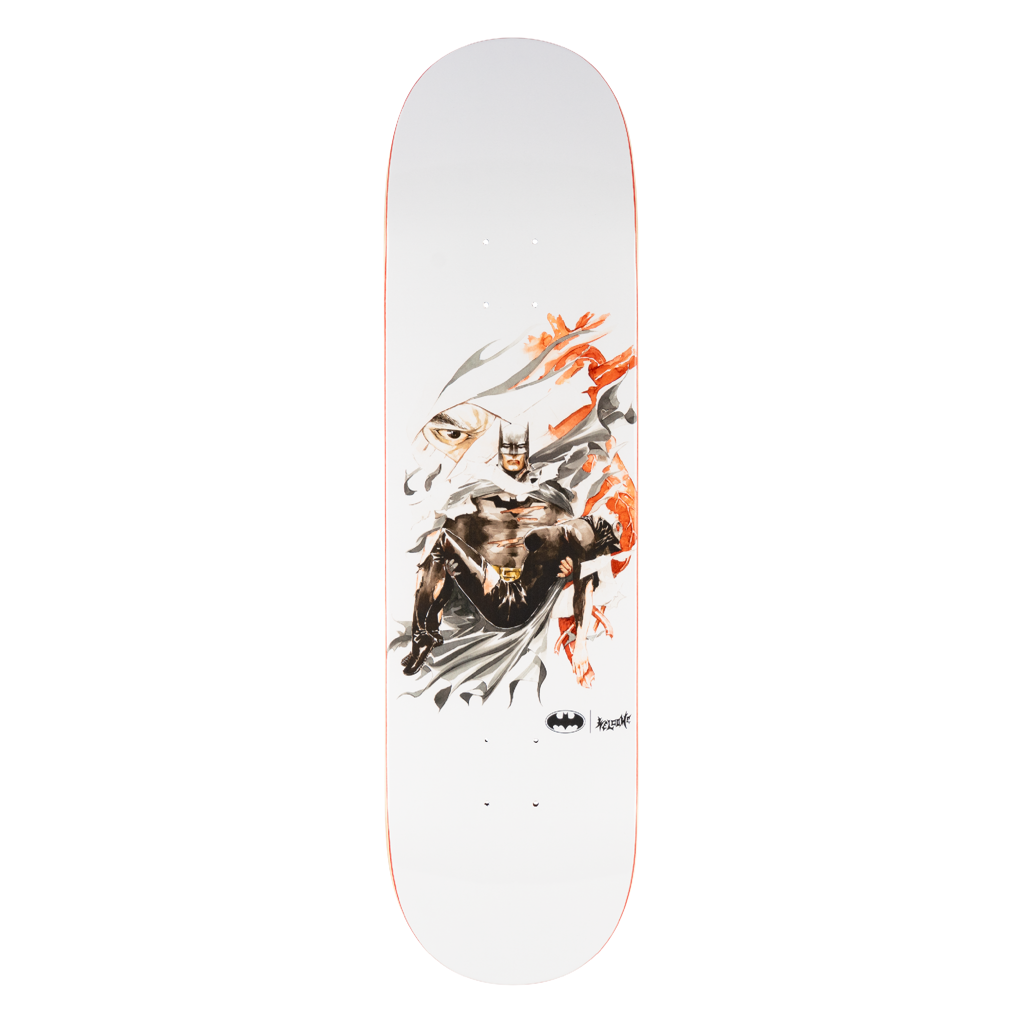 Welcome x Batman Heart of Hush on Popsicle Deck - 8.5″ Bone White