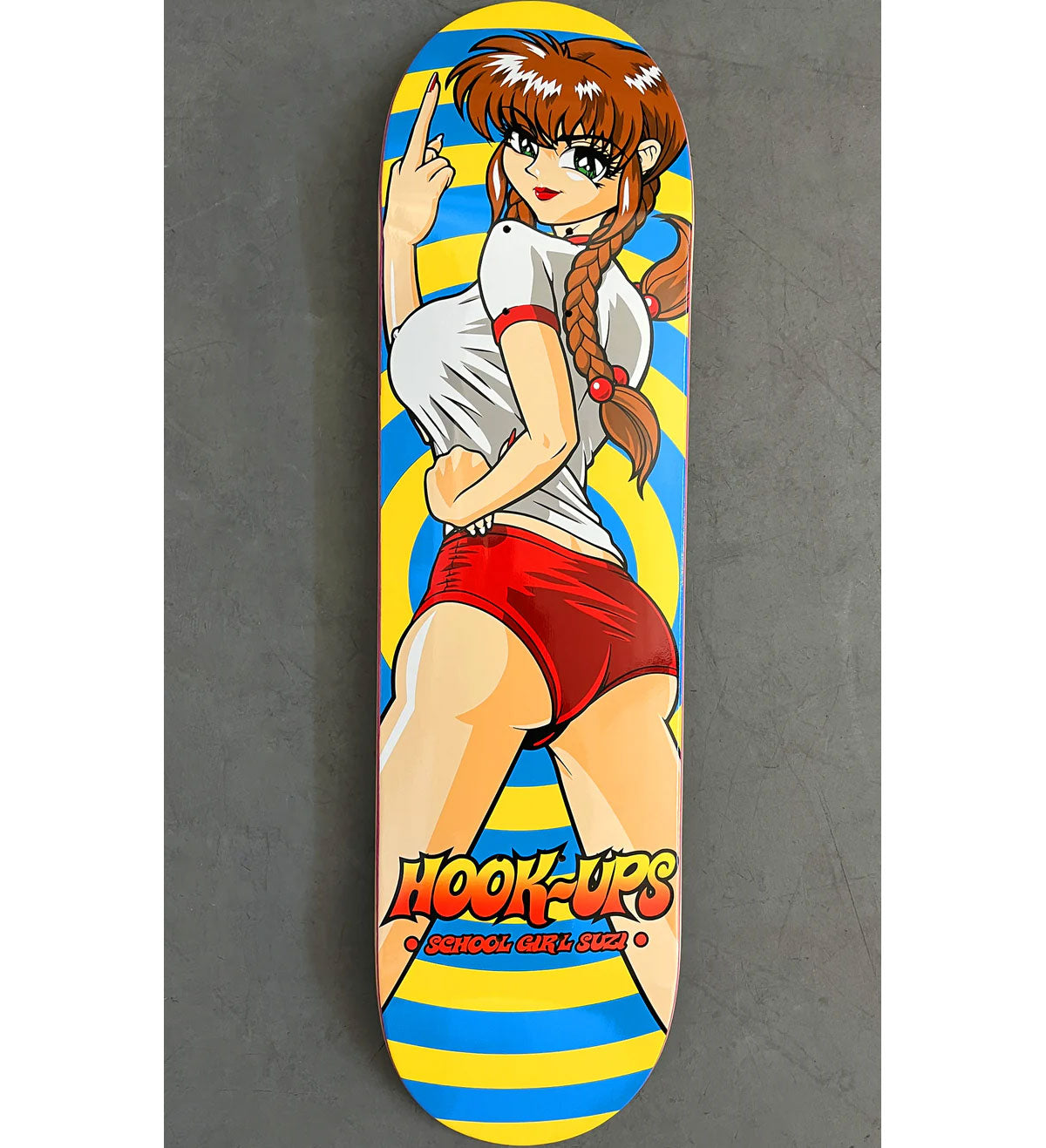 Hook Ups Skateboard Deck Suzi #1 8.25" x 32.25"