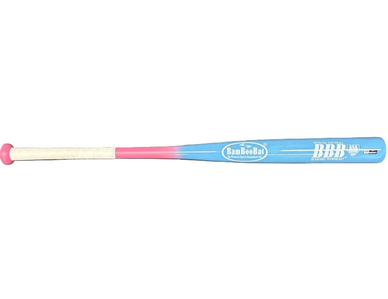 BamBooBat Bamboo Softball Bat ASA Approved Slow Pitch Bat – 34" Adult Wood Softball Bat