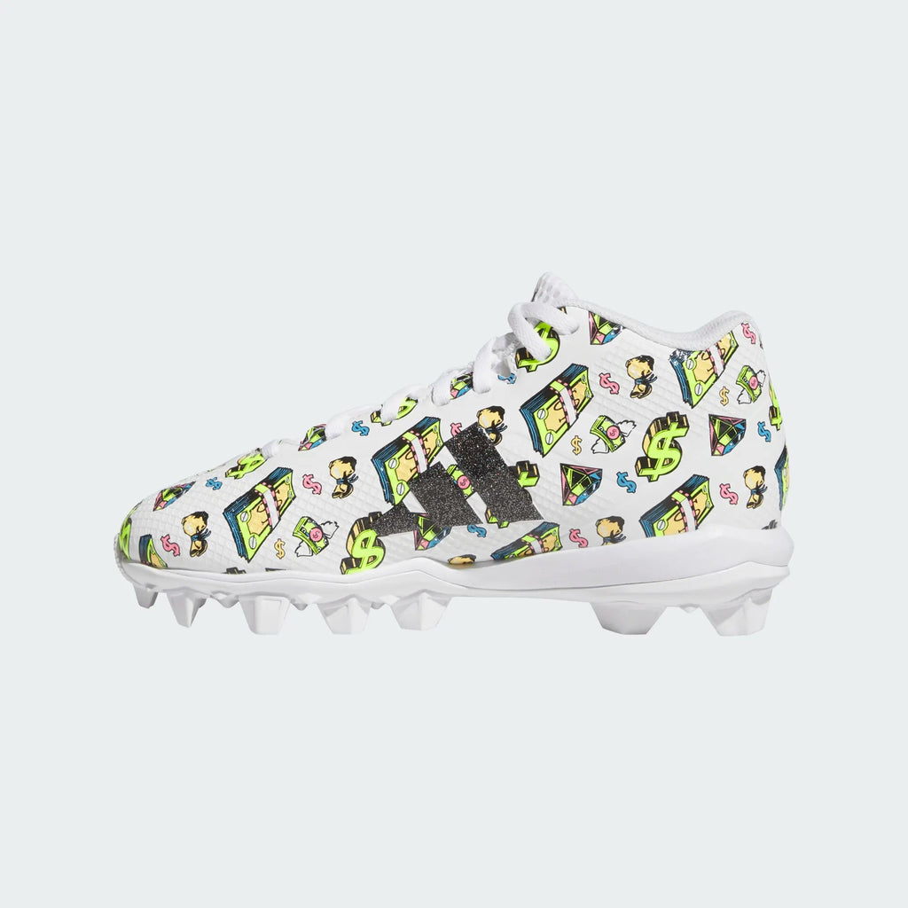 adidas Youth Adizero Impact.2 Money Molded Rubber Football Cleats