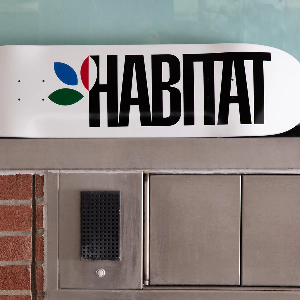 Habitat Skateboard Deck Apex Twin White 8.25" x 32.125"