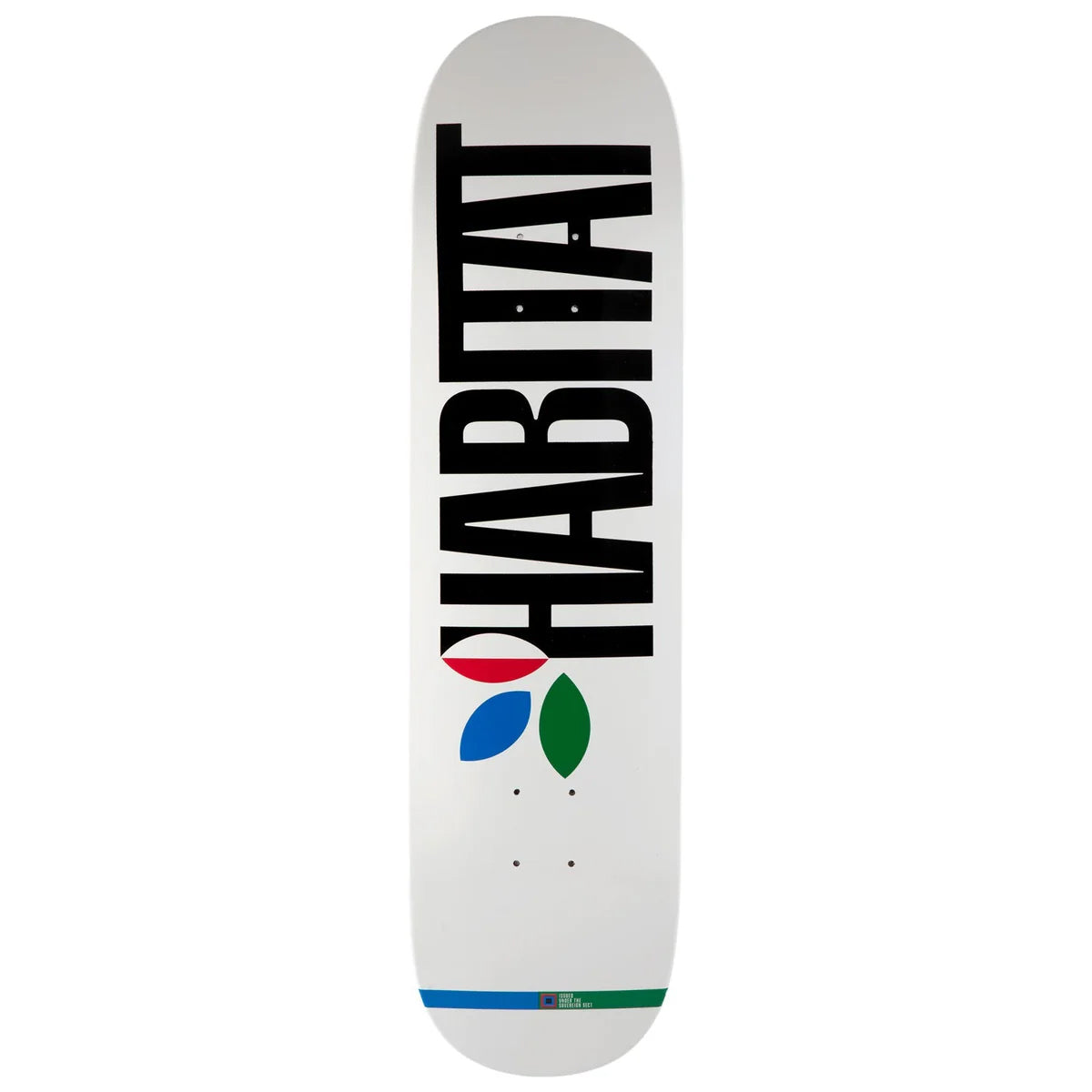 Habitat Skateboard Deck Apex Twin White 8.25" x 32.125"