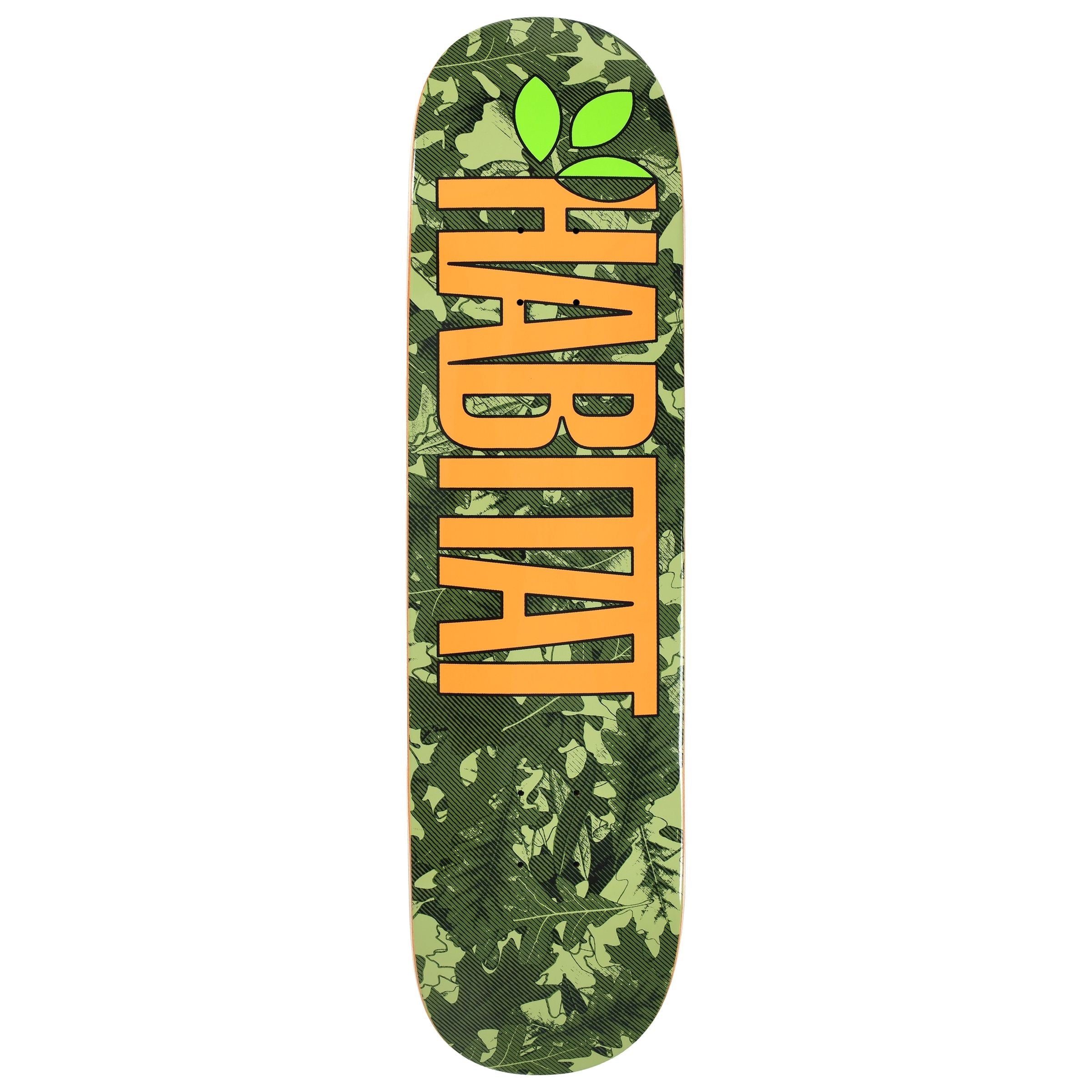Habitat Skateboard Deck Oak Gamma Twin Green 8.25" x 32.25"