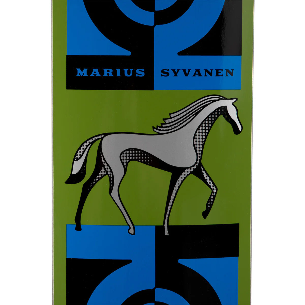 Habitat Skateboard Deck Syvanen Finnhorse Green 8.125" x 31.5"
