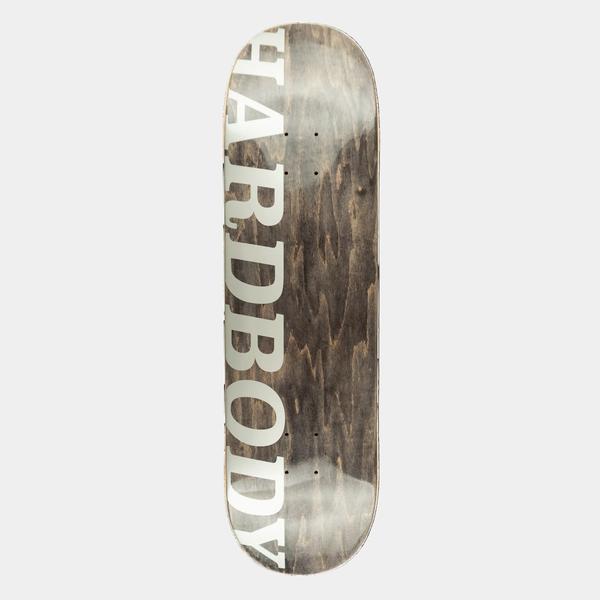 Hardbody Skateboards Classic Logo Deck 8.38" Silver