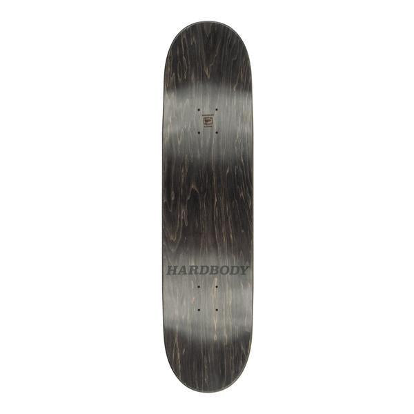 Hardbody Skateboards Classic Logo Deck 8.75" Black - White