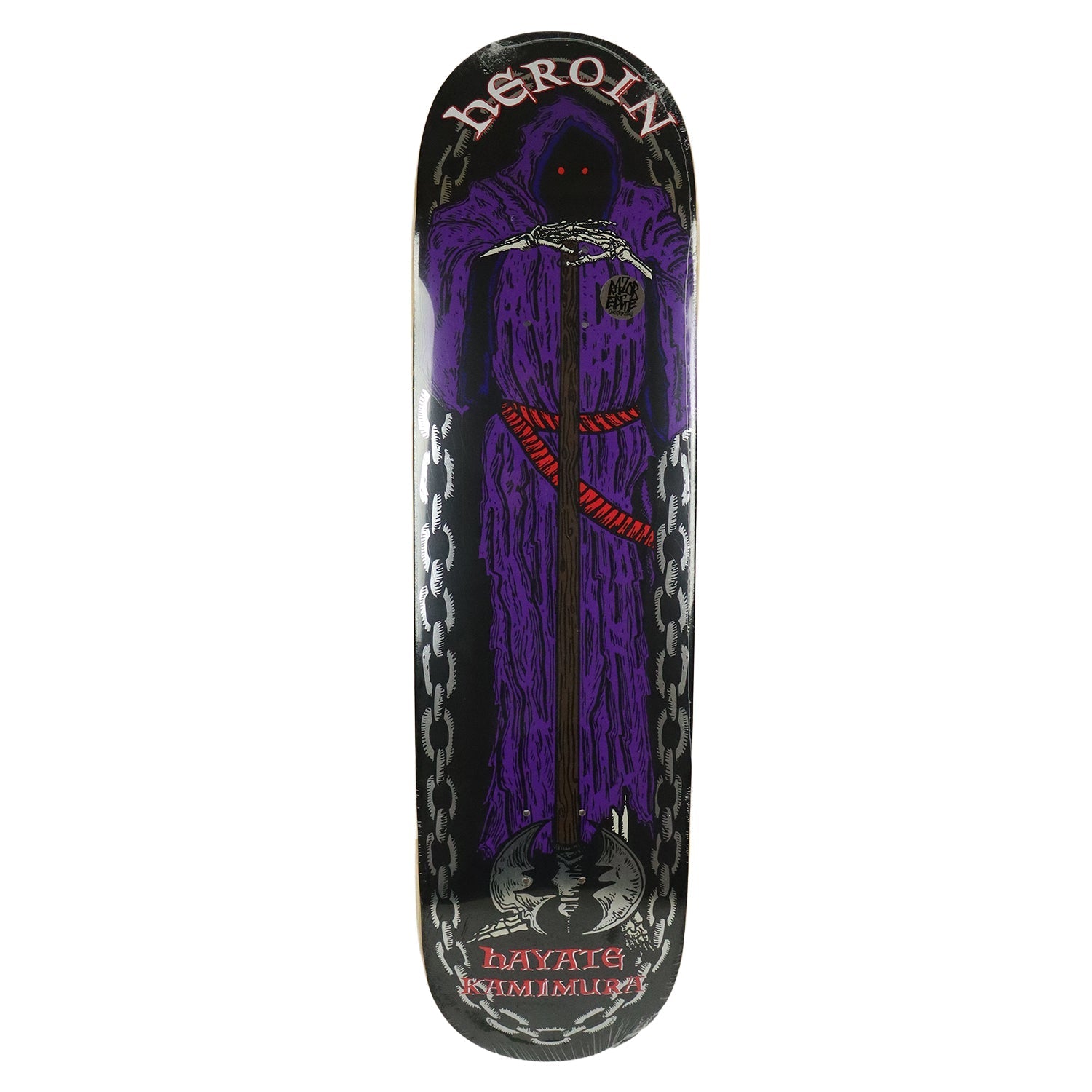 Heroin Skateboard Deck Hayate KO2 Axe Man 8.25" x 31.9"