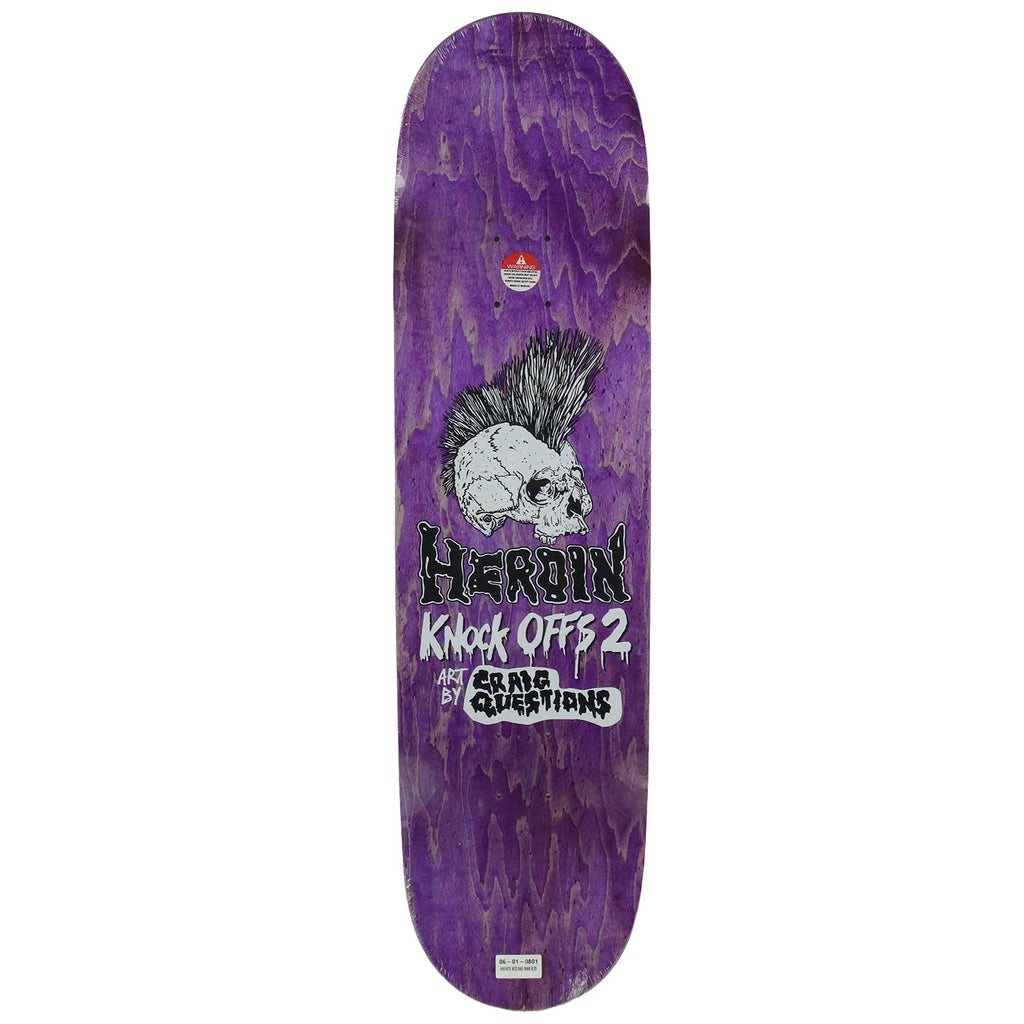 Heroin Skateboard Deck Hayate KO2 Axe Man 8.25" x 31.9"