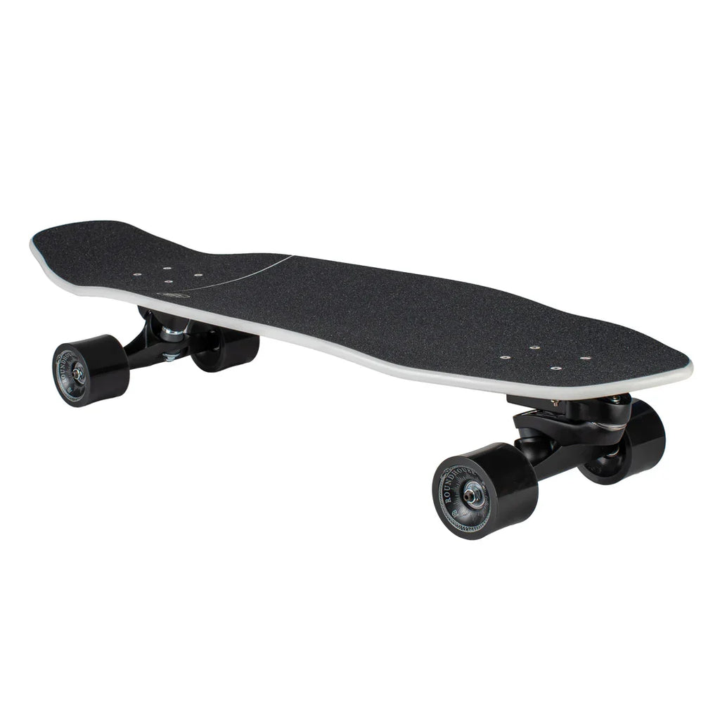 Carver Black Tip Surfskate Complete C7 Coal Satin - 32.5″