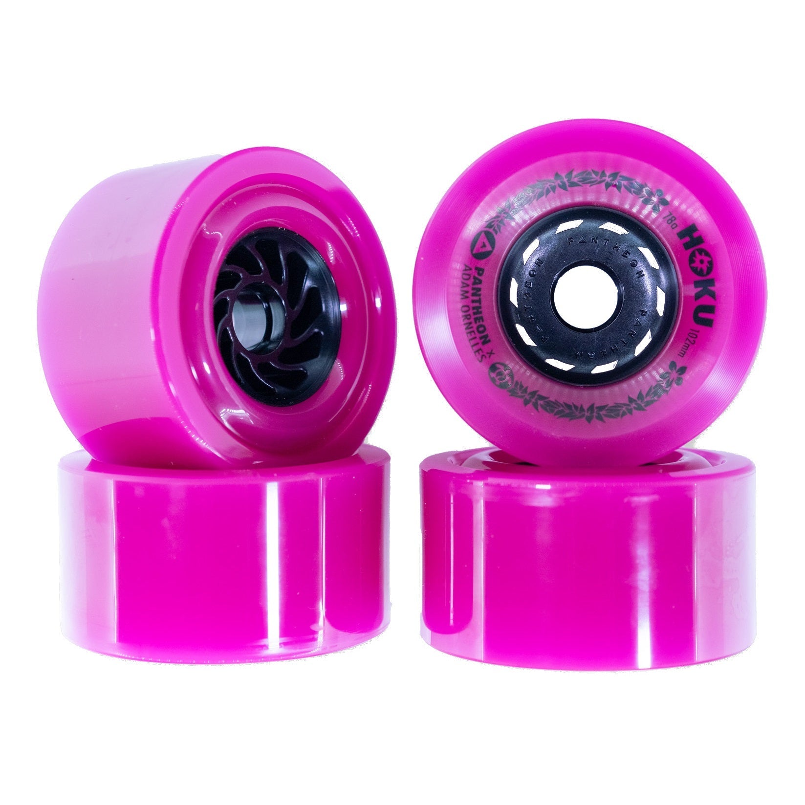 Pantheon Adam Ornelles Hoku 102mm 78a Wheels - Pink (Set of 4)
