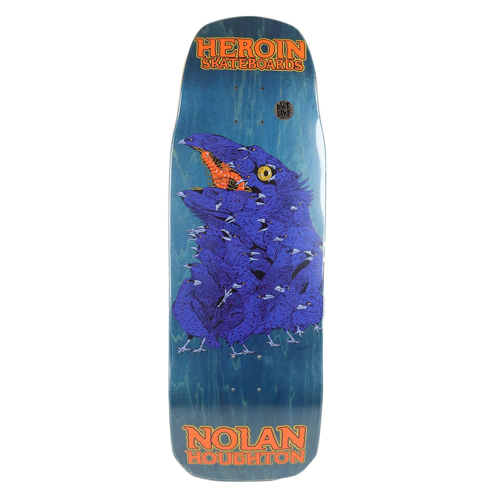 Heroin Skateboard Deck Nolan Houghton Crow (Assorted) 9.9" x 30.5"