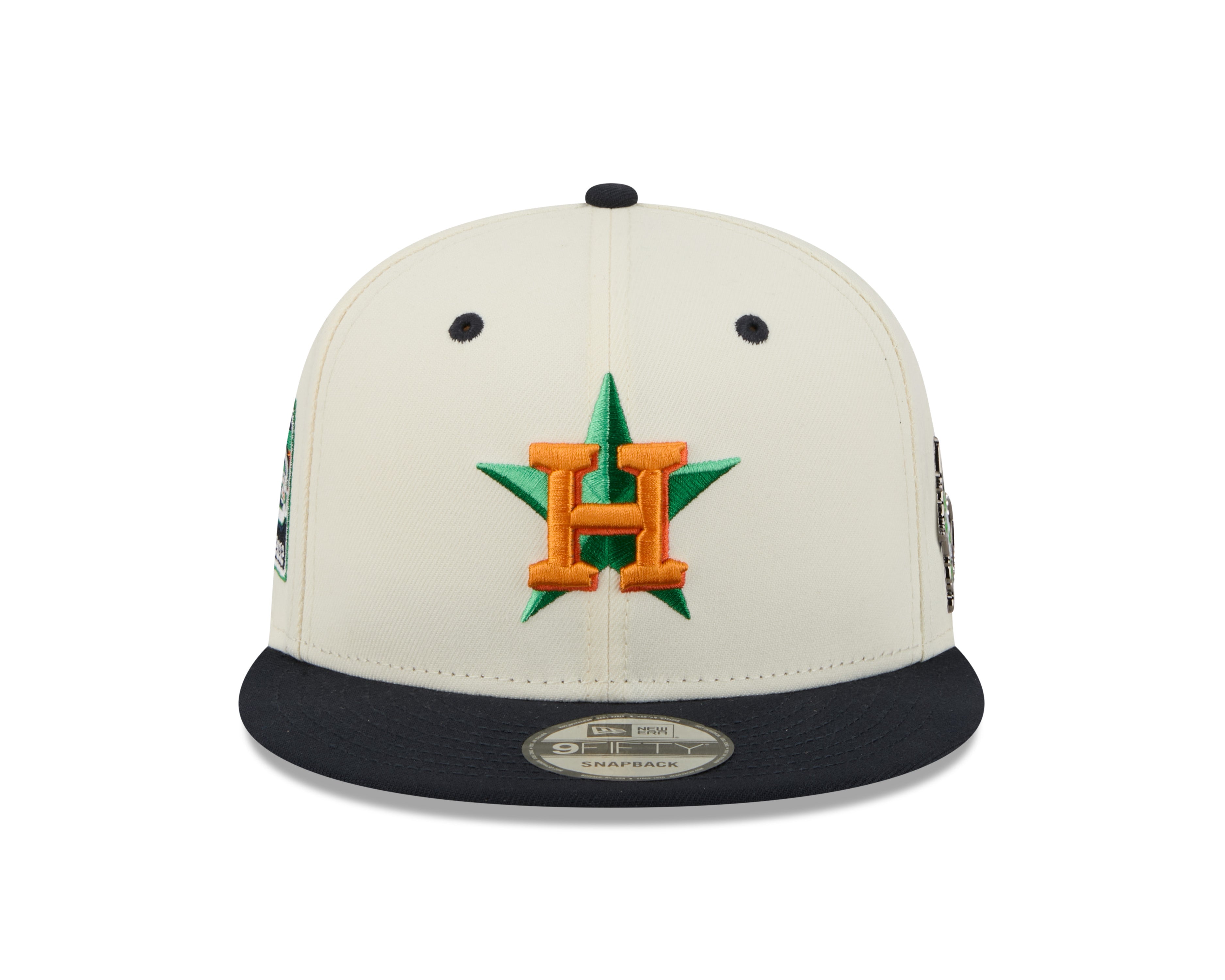 Houston Astros MLB New Era Men's Cream/Navy 9Fifty Mascot Pin Snapback