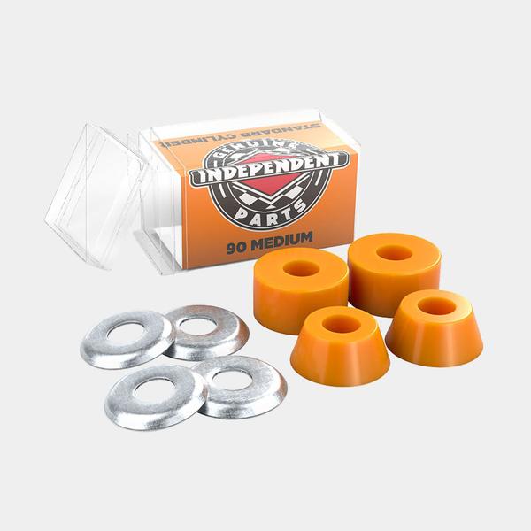 Independent Standard Cylinder Cushion Bushings 2 Pair w/ Washers 90a Medium Orange