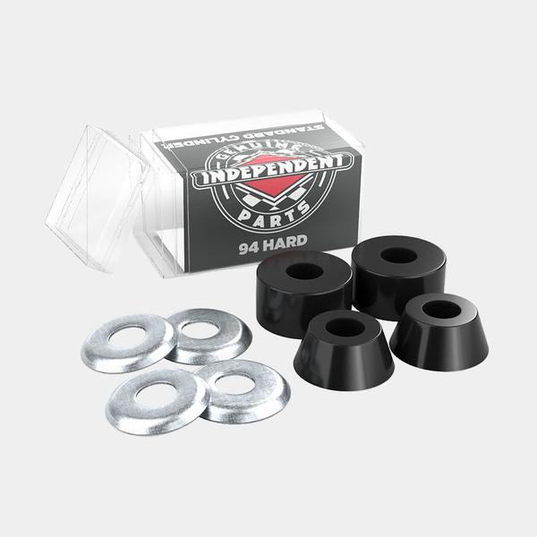 Independent Standard Cylinder Cushion Bushings 2 Pair w/ Washers 94a Hard Black