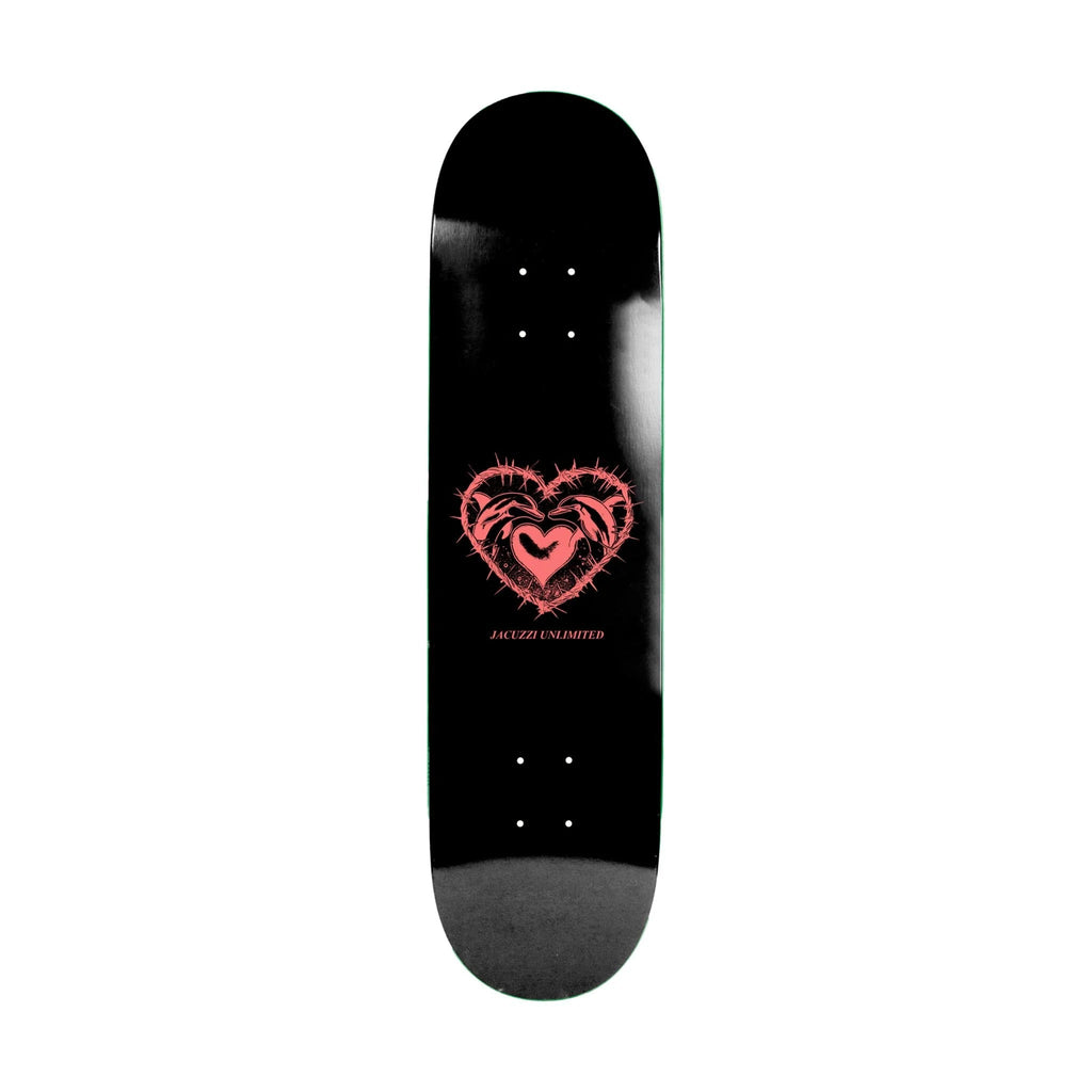 Jacuzzi Skateboard Deck Dolphin Logo Black 8.25" x 32"