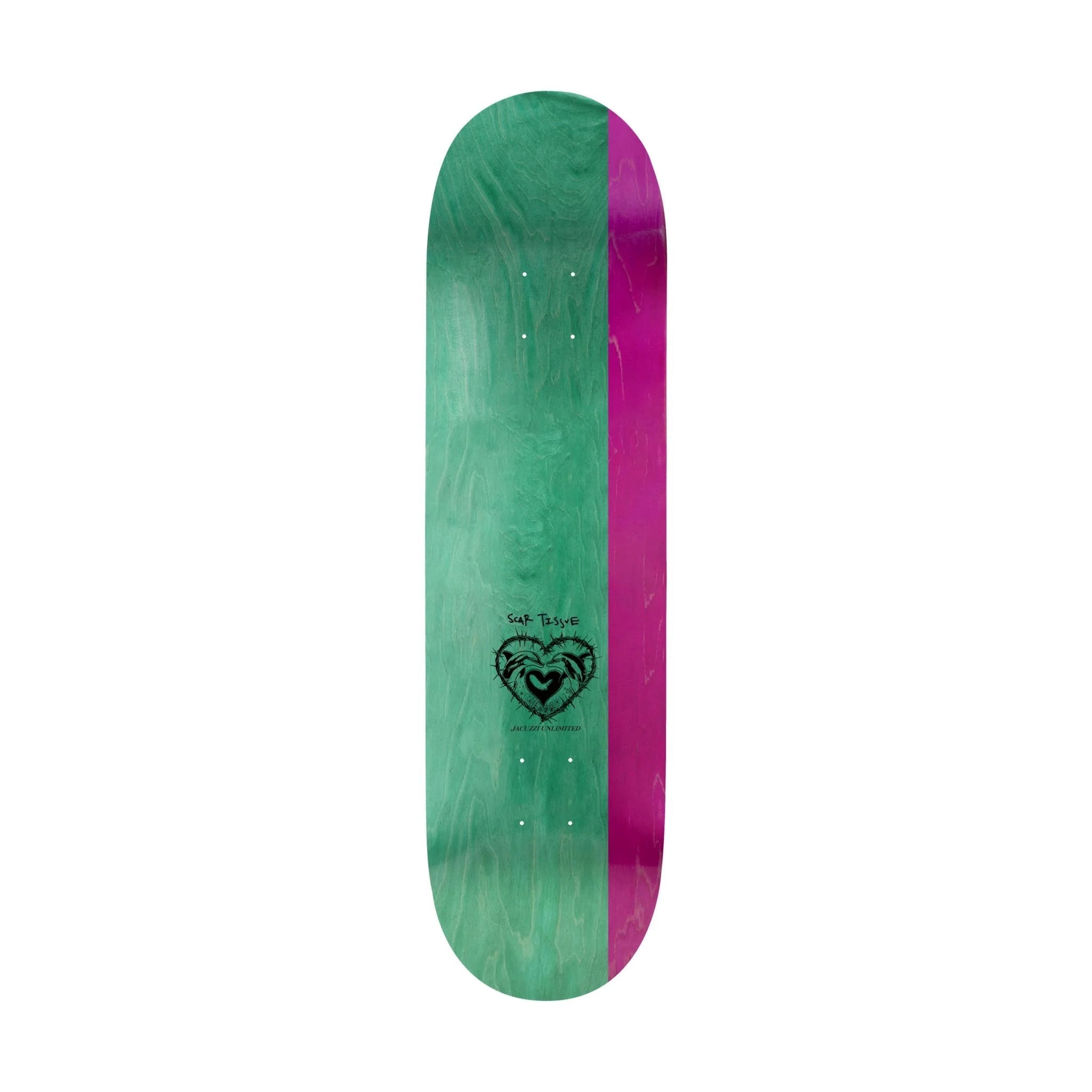 Jacuzzi Skateboard Deck Dolphin Logo Black 8.25" x 32"