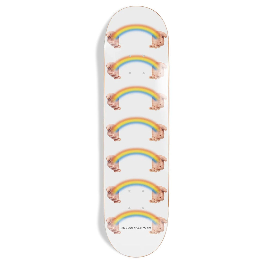 Jacuzzi Skateboard Deck Rainbow Hands Jet Ski White 8.75" x 31.5"