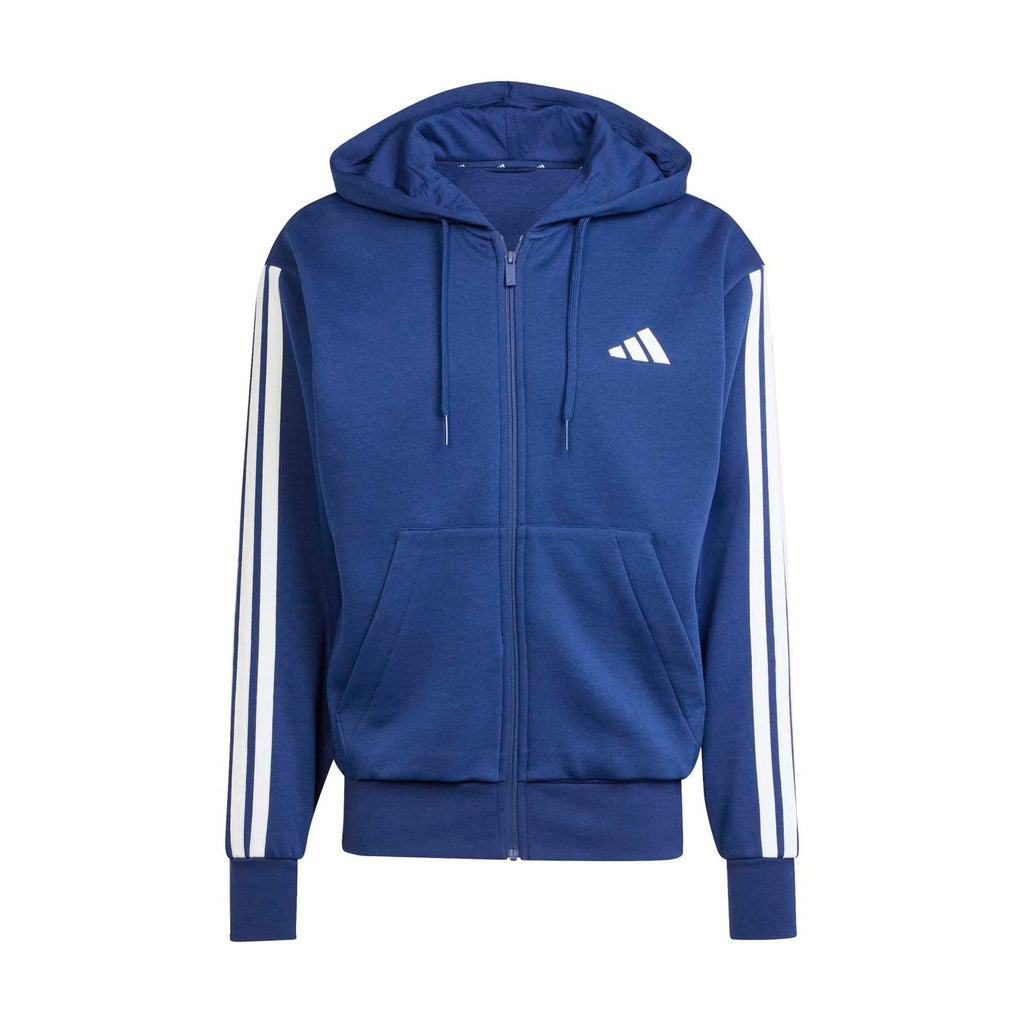 Essentials 3 Stripes Fleece FZ Hoody - Mens