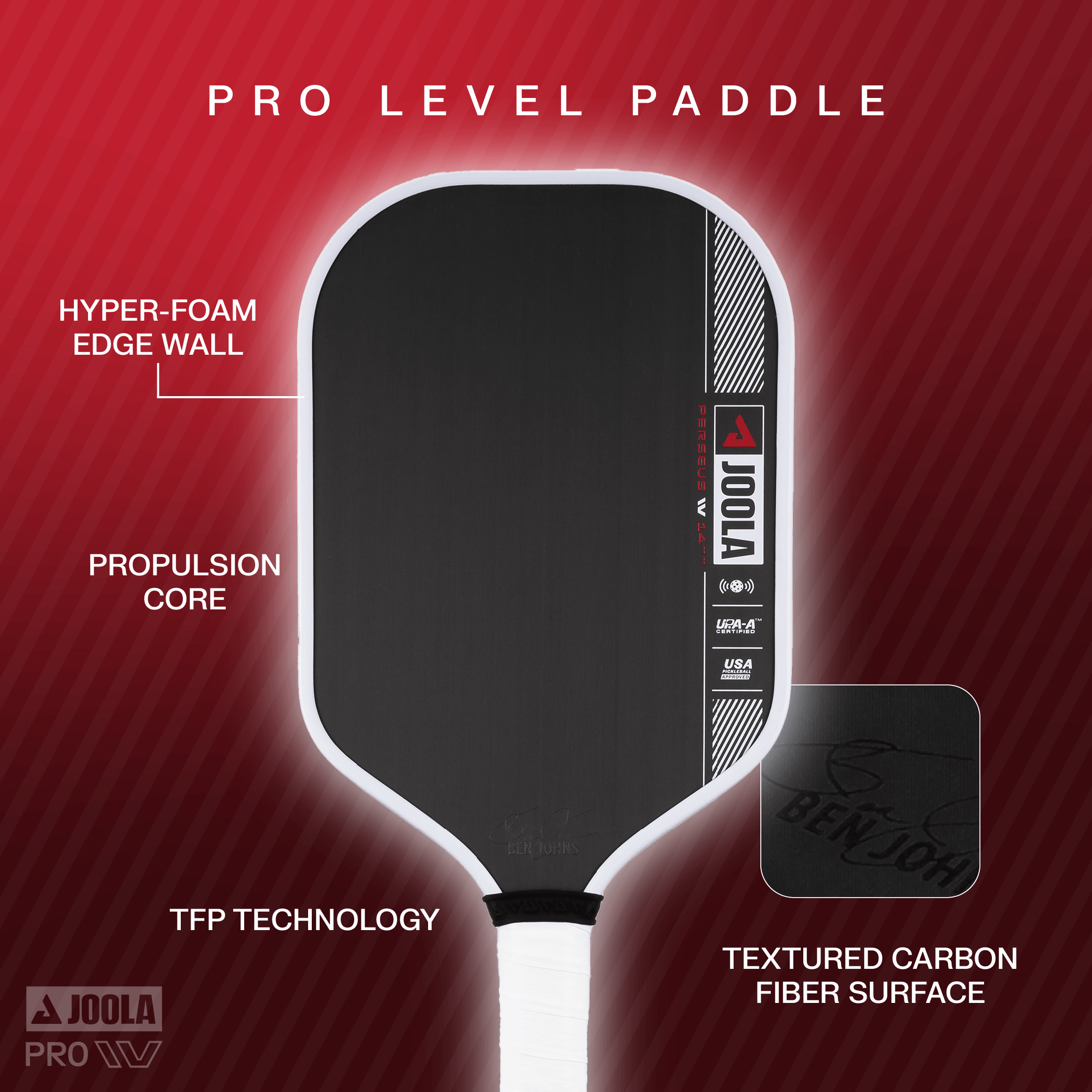 JOOLA Pickleball Schläger Ben Johns Perseus Pro IV 14