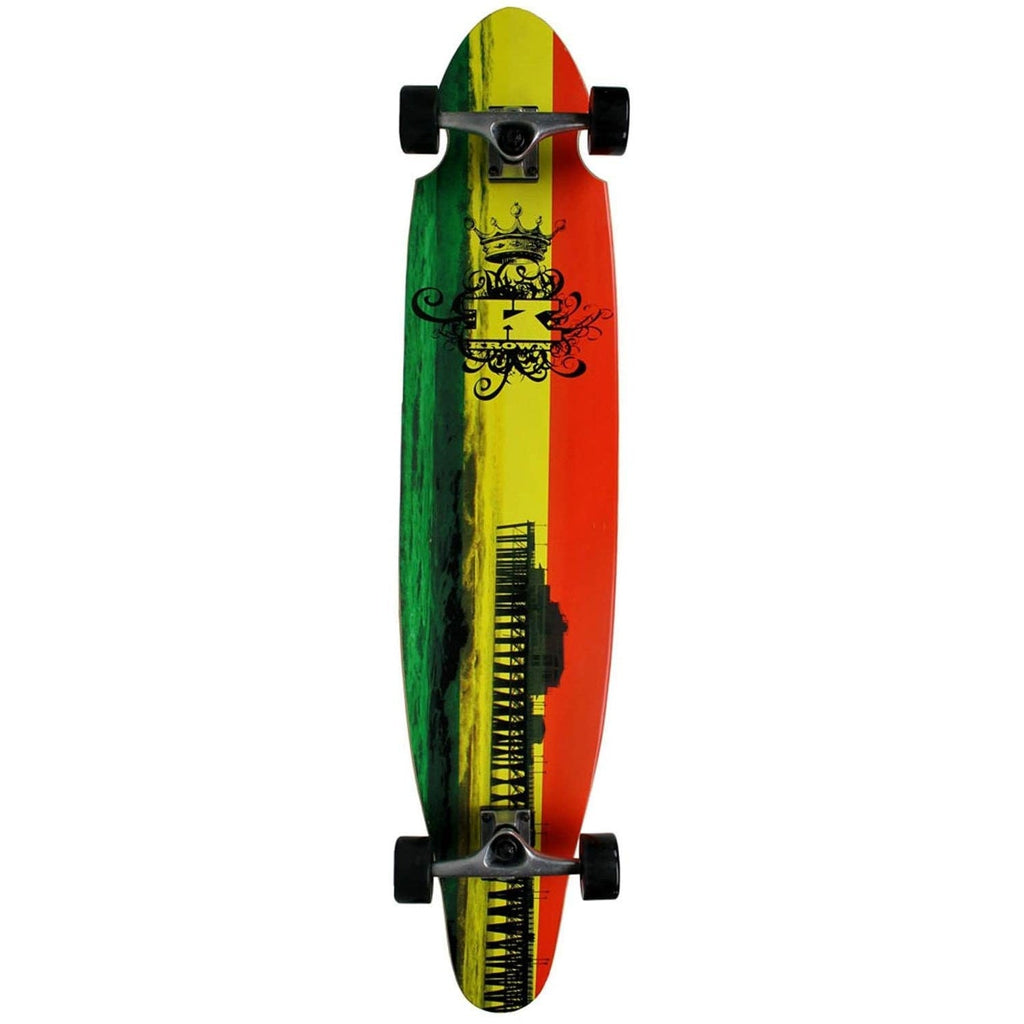 Krown Longboard Complete Kicktail Rasta