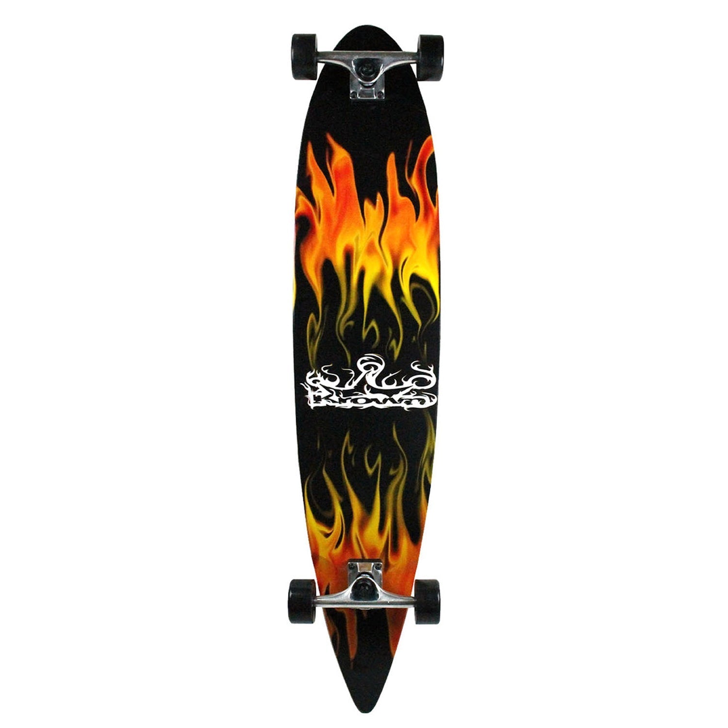 Krown Longboard Complete Pintail Red Flame